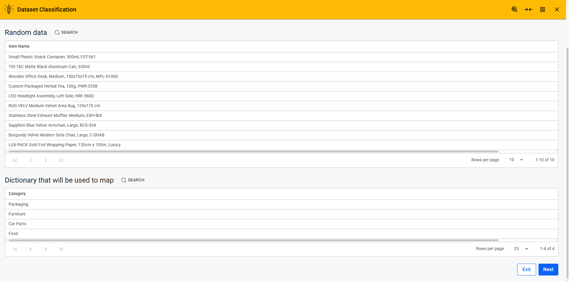 Dataset Classification 1