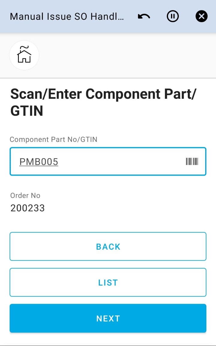 Enter Component Part