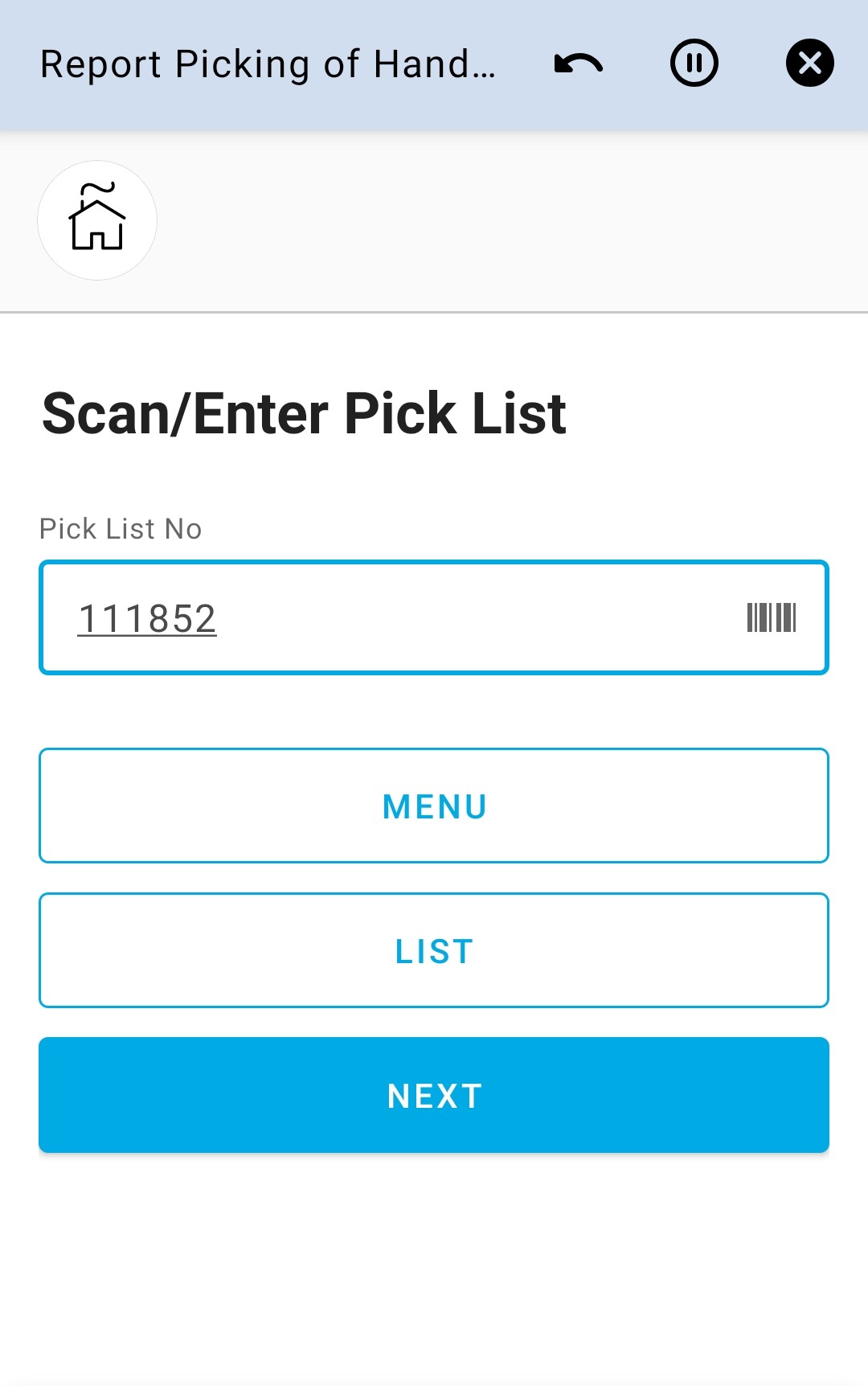 Enter Picklist 1